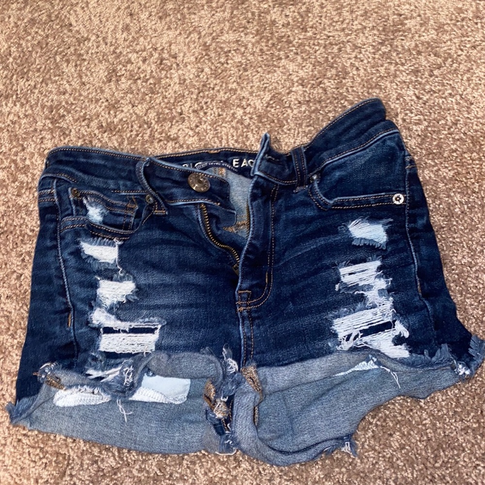 American Eagle Hi-Rise Shortie Shorts